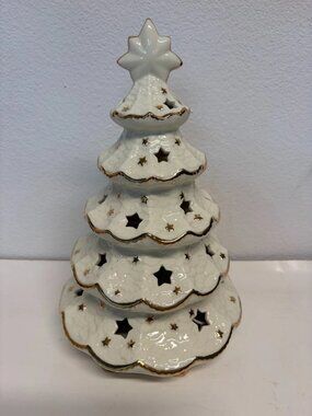 San Francisco Music Box Co "OH Christmas Tree" - Working, Needs Lightbulb